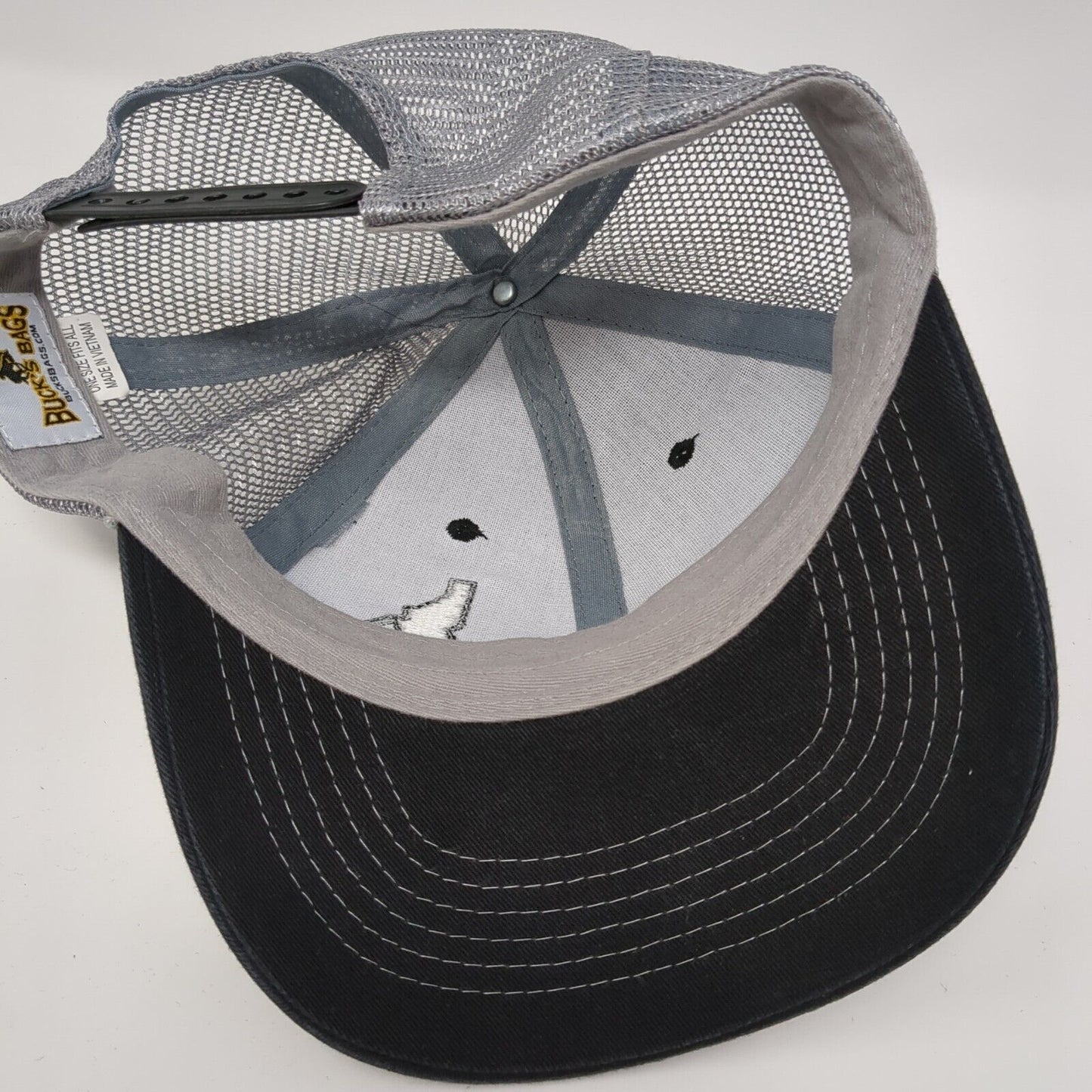 Idaho Snapback Mesh Back Trucker Hat Black One Size Colorblock 6 Panel