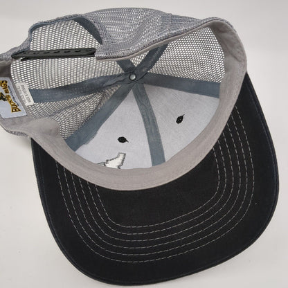 Idaho Snapback Mesh Back Trucker Hat Black One Size Colorblock 6 Panel