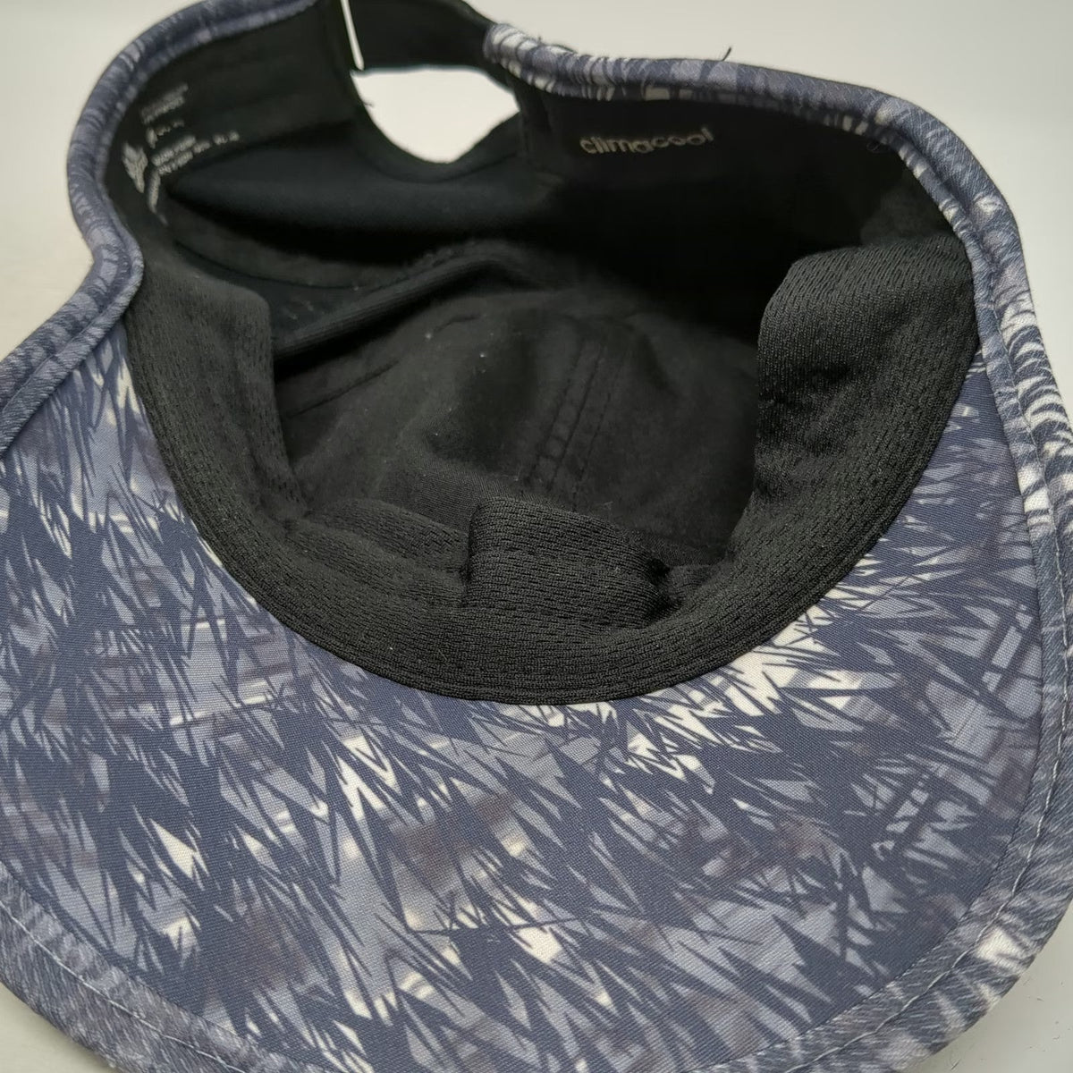 Adidas Baseball Cap Black OSFM Performance ClimaCool Graphic Brim Strapback Hat