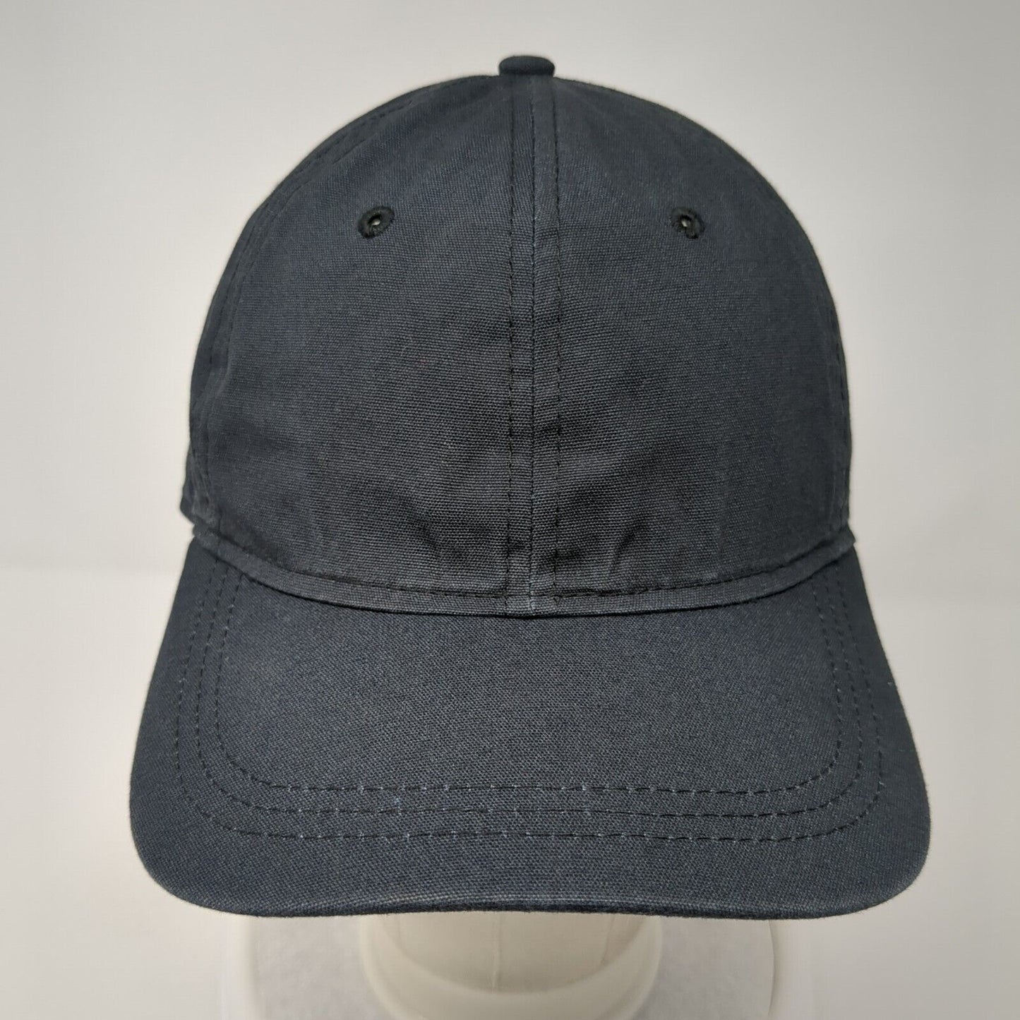 Universal Thread Slideback Hat Black One Size Adjustable Solid 6 Panel