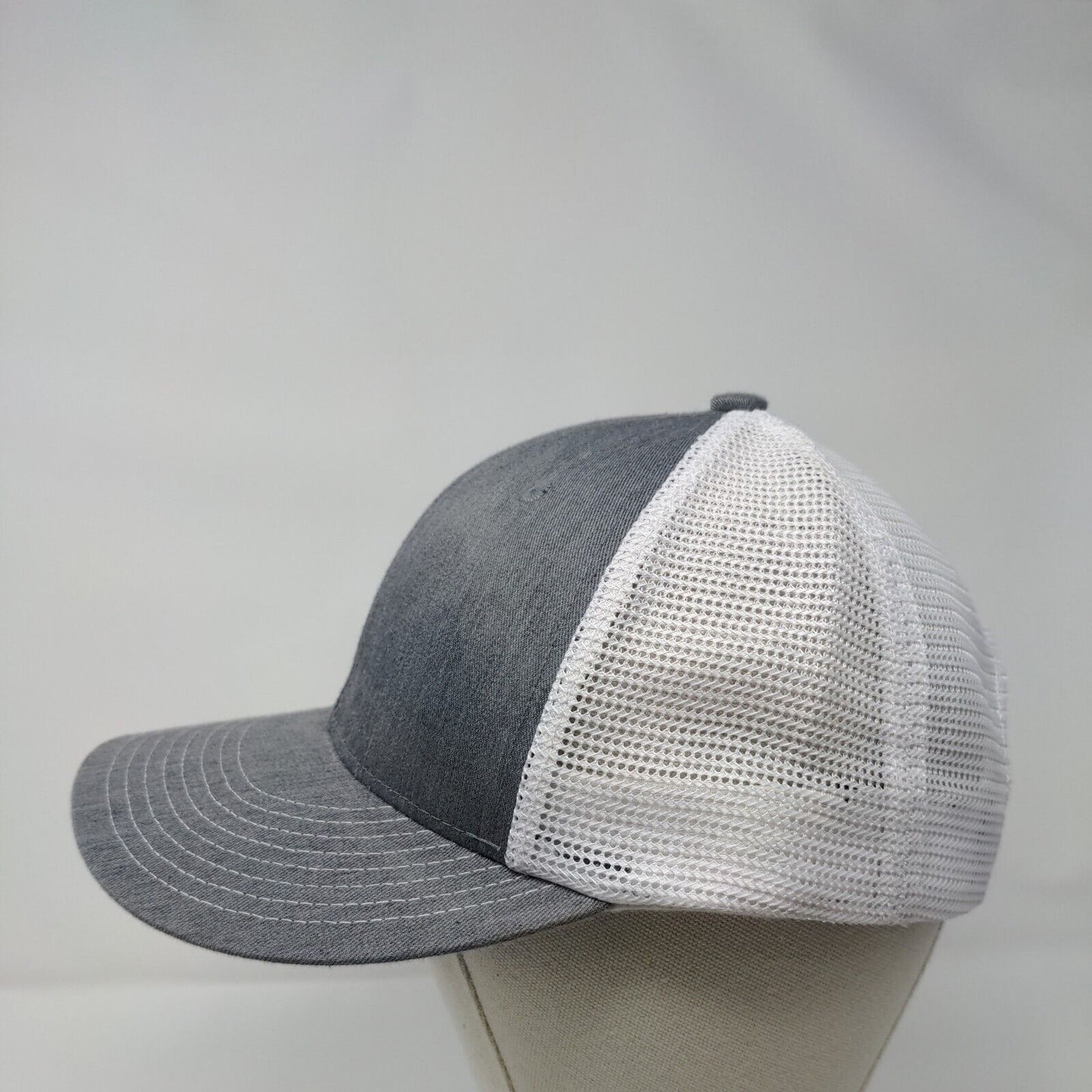 Champro Snapback Trucker Hat Gray OSFA HC5 Adjustable Mesh Back 6 Panel Blank