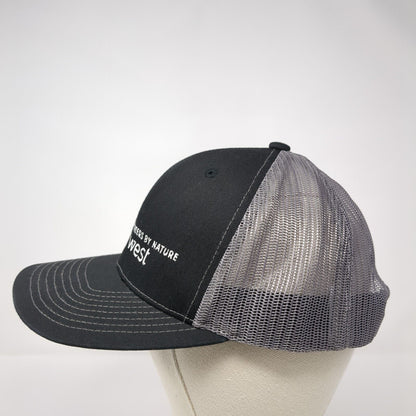 Dairy West Pioneers by Nature Trucker Hat Black One Size Mesh Back