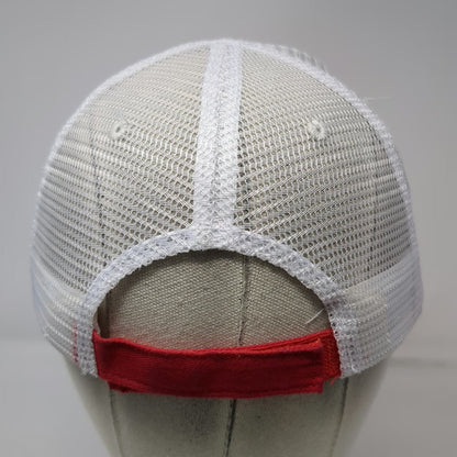 Vitronic American Red Cross Red Baseball Cap One Size Mesh Strapback Hat Logo