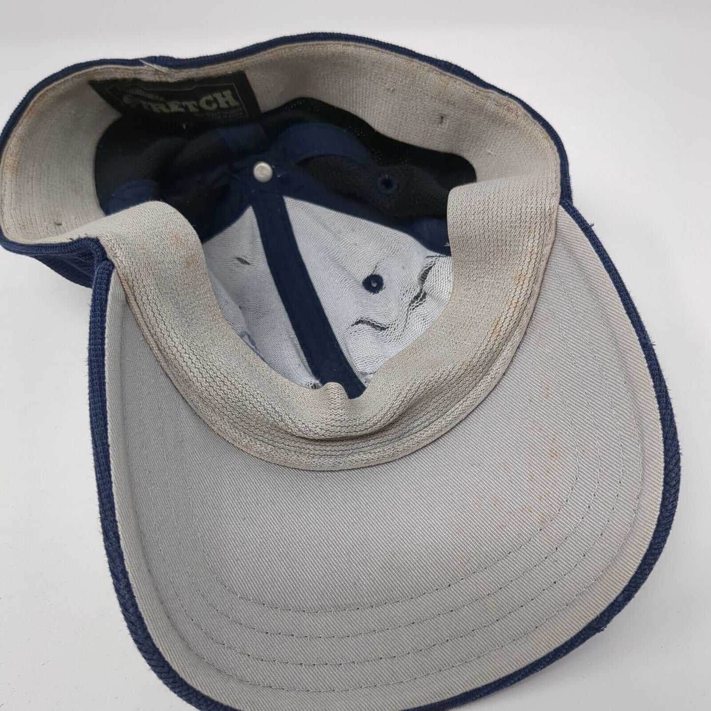 Signatures Stretch Fitted Hat Blue One Size Lightweight Embroidered 6 Panel