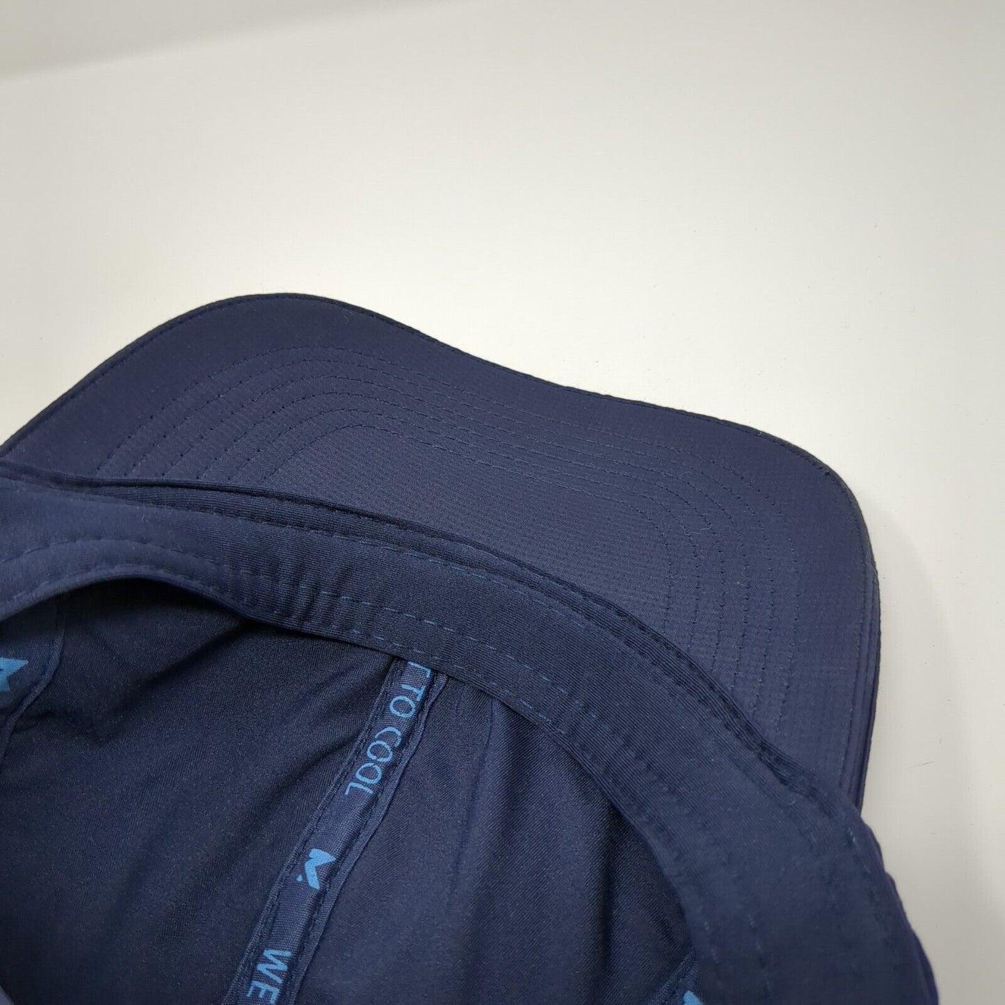 Mission Strapback Hat Blue One Size Adjustable Wet To Cool 6 Panel