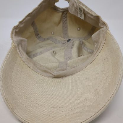 Route 66 Baseball Cap Beige One Size Slideback Curved Brim Plain Cotton Hat