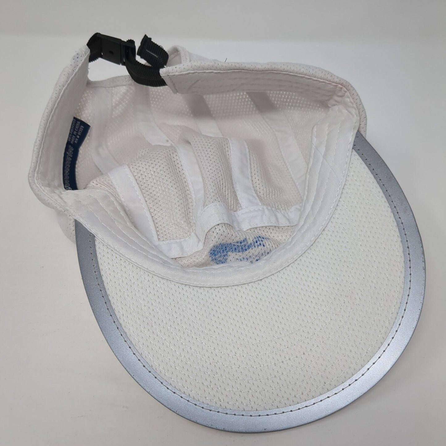 Law Enforcement Torch Run Strapback Hat White One Size Adjustable Mesh