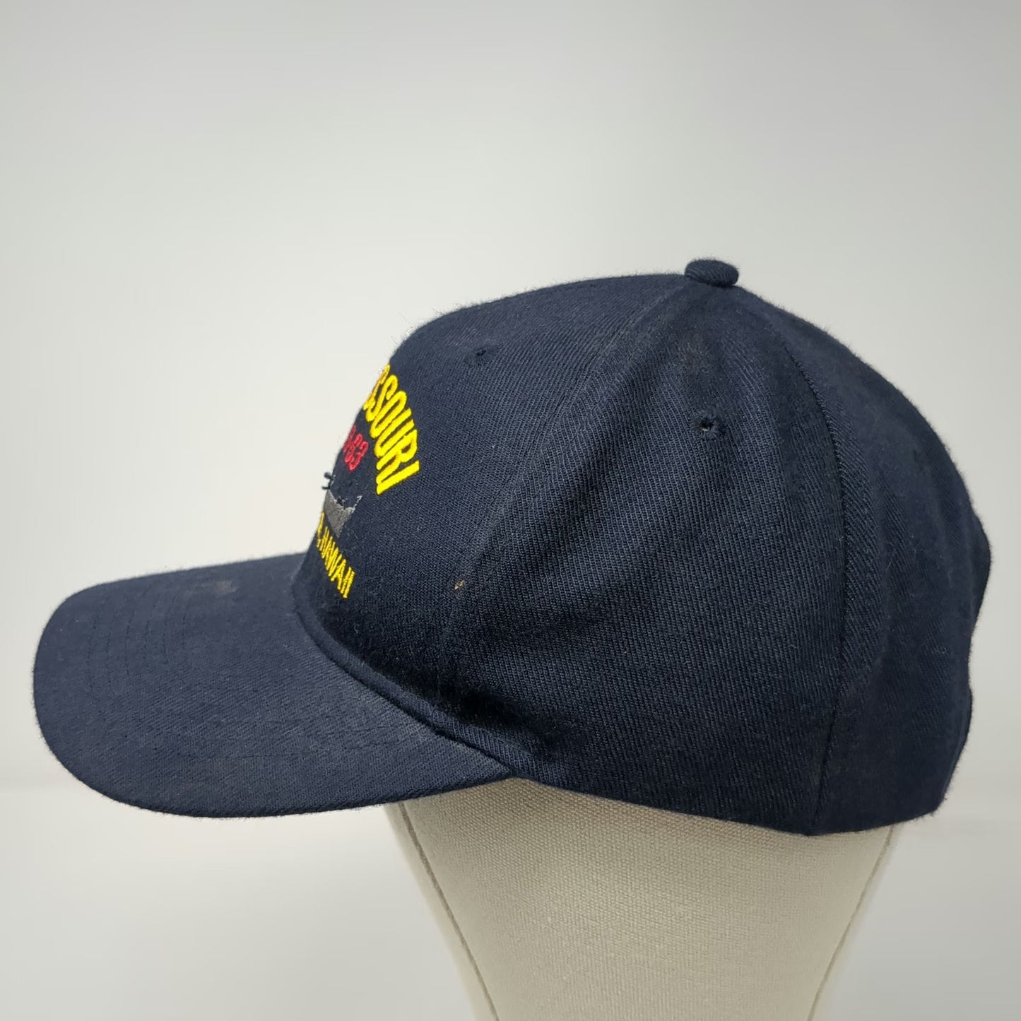 Hawaiian Headwear Snapback Blue Hat One Size USS Missouri BB-63 Pearl Harbor