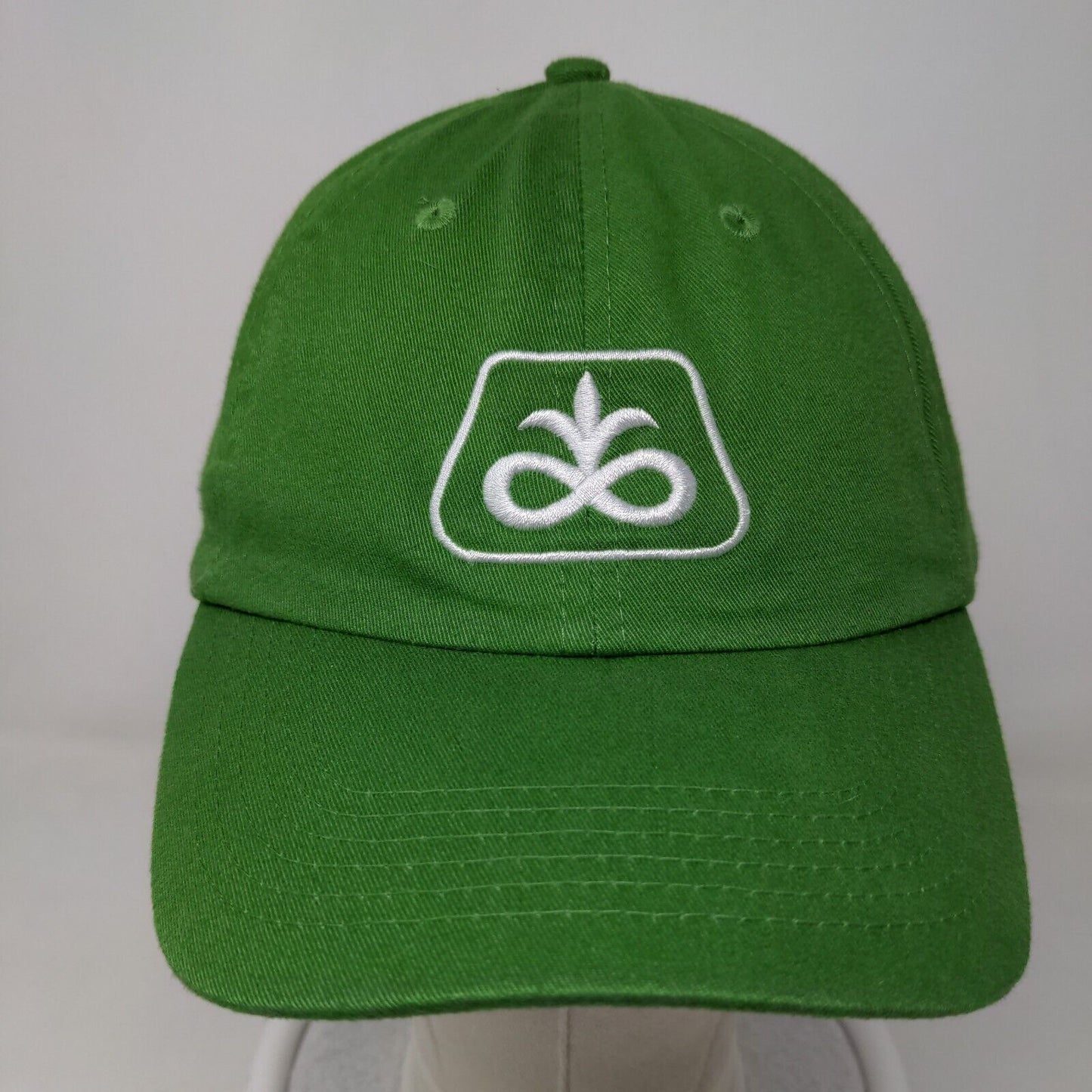 DuPont Pioneer Seed Men's Strapback Hat Green Embroidered Logo