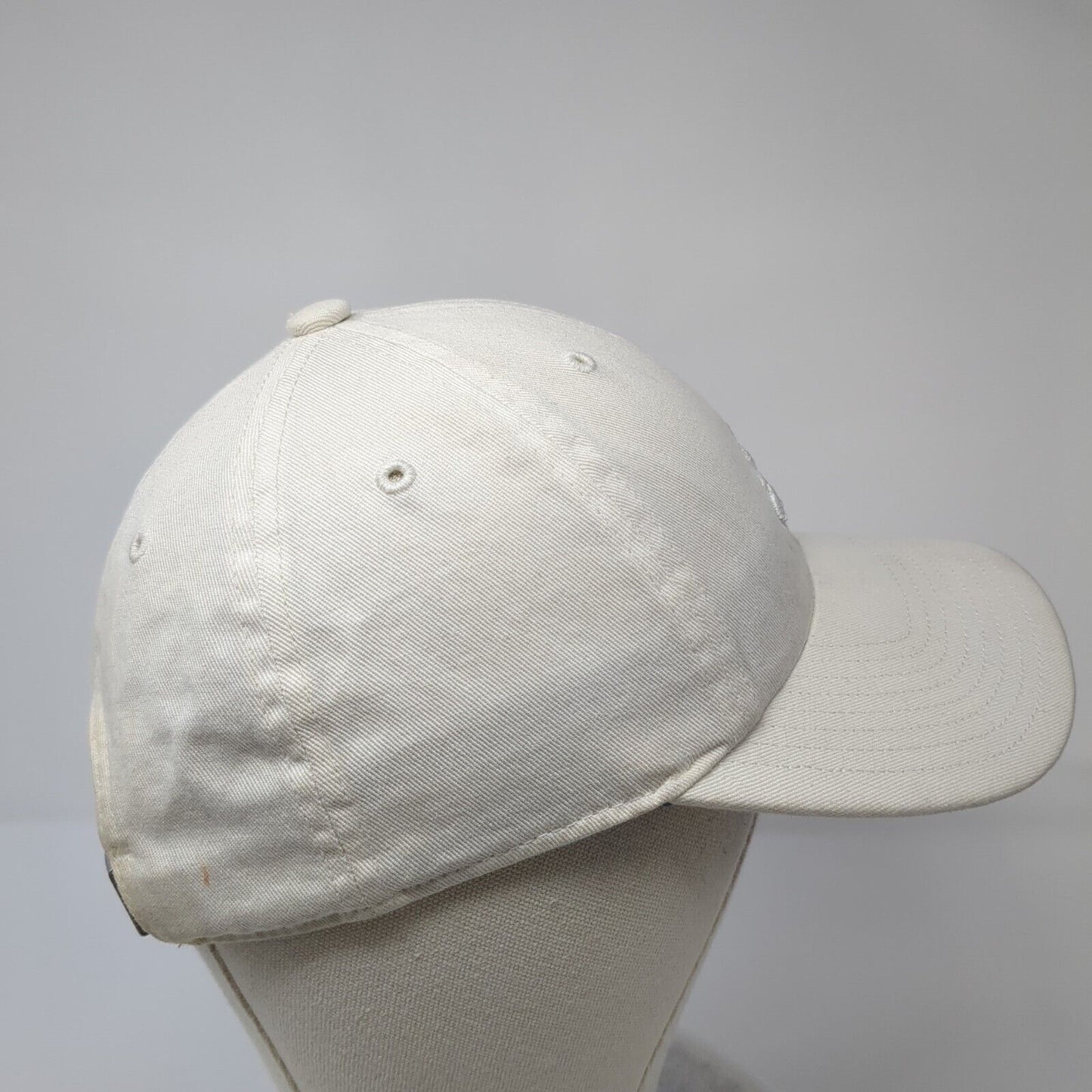 Adidas Slideback Hat White One Size Adjustable Climalite 3 Stripes