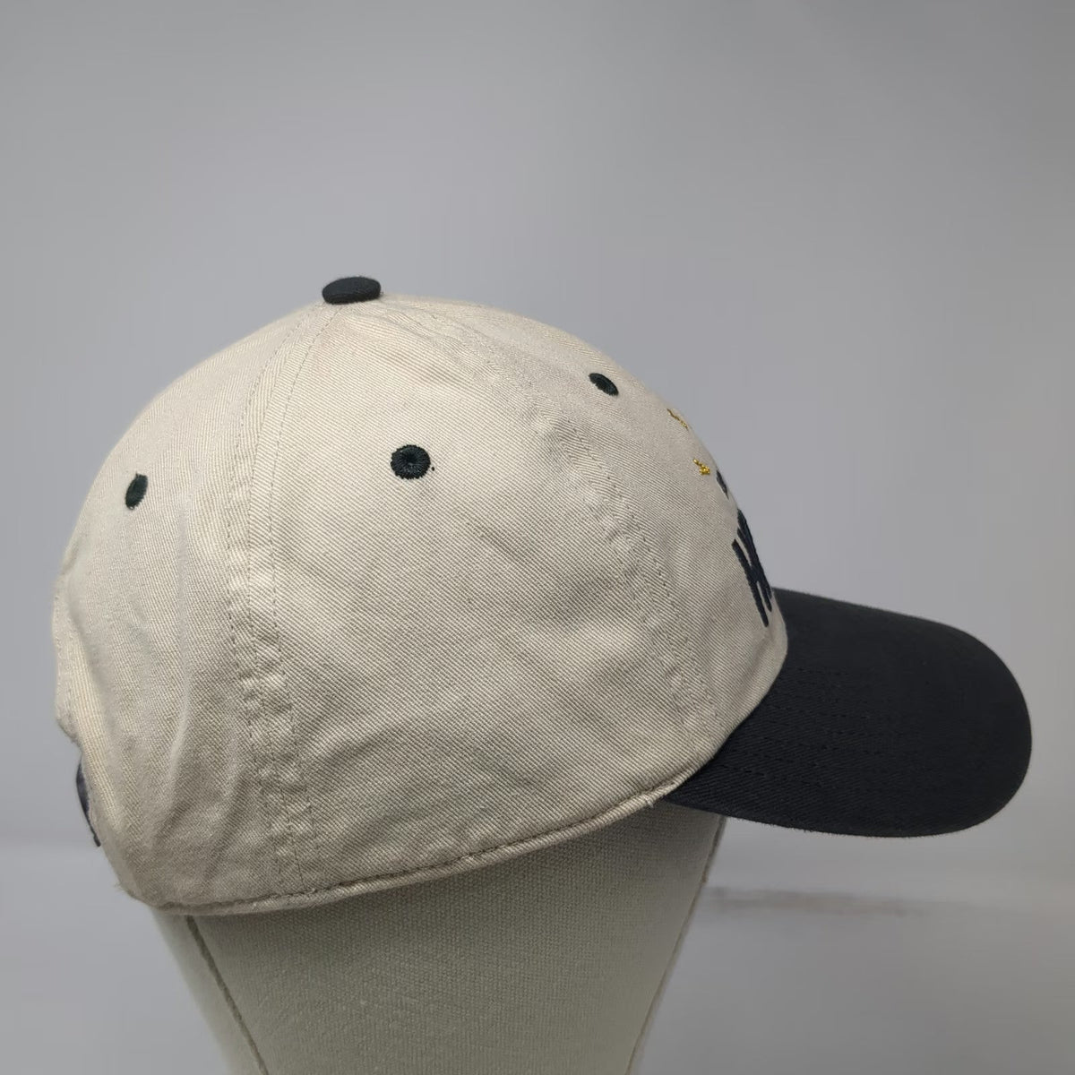Vegas Golden Knights NHL Fan Favorite Snapback Hat Beige Black OSFM 2017 Shield