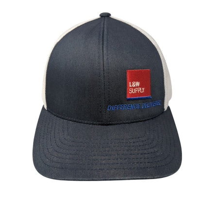 L&W Supply Difference Delivered Snapback Trucker Hat Blue OS Pacific Headwear