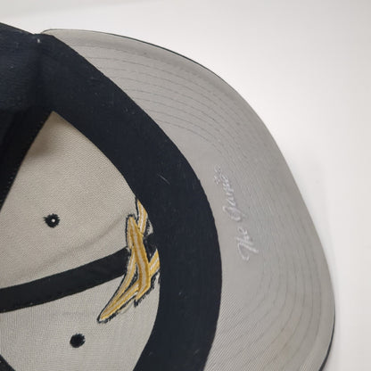 Letter A Logo Fitted Hat Black Small Embroidered The Game Colorblock