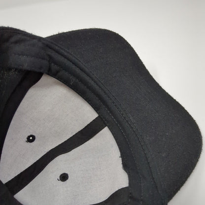 Unbranded Slideback Hat Black One Size Solid Blank 6 Panel Adjustable