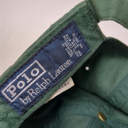 Ralph Lauren Baseball Cap Green One Size Polo Sport Phys Ed 67 Slideback Hat