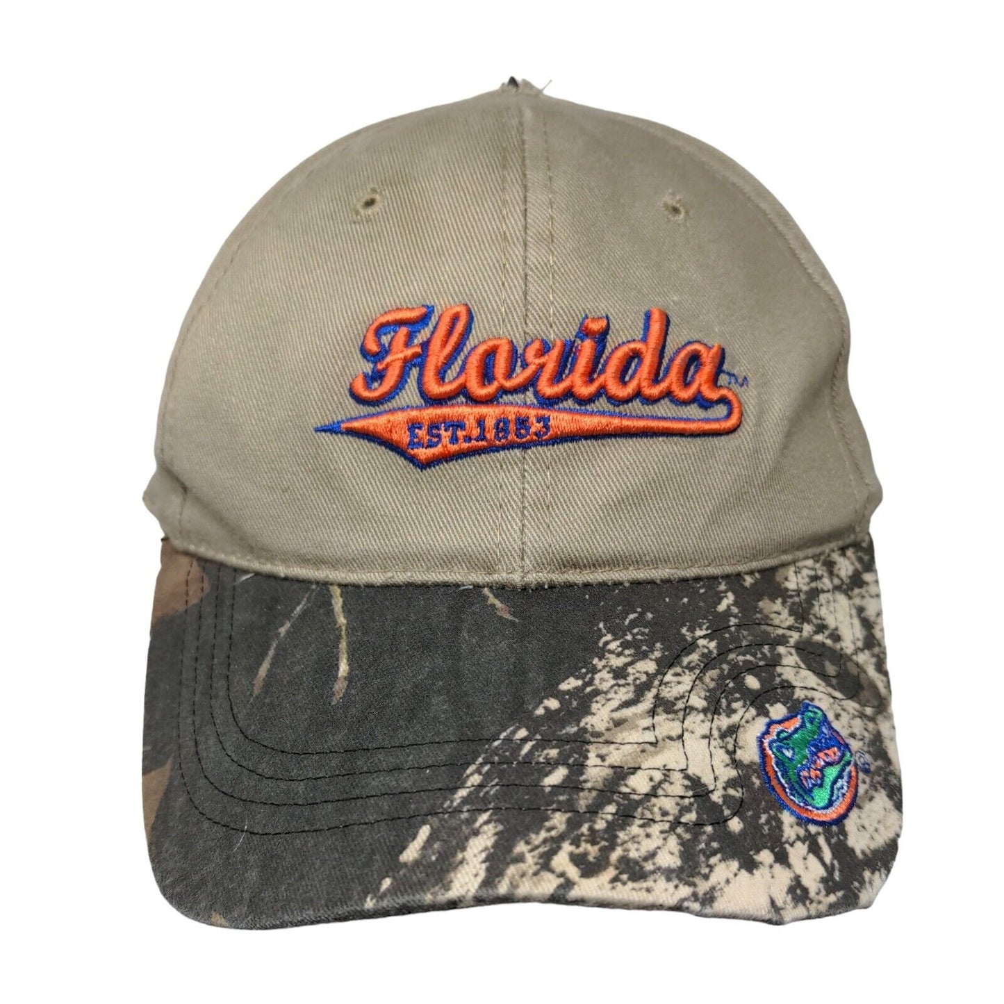 Florida Gators Strapback Hat Mossy Oak Camo Multicolor Embroidered Logo NCAA