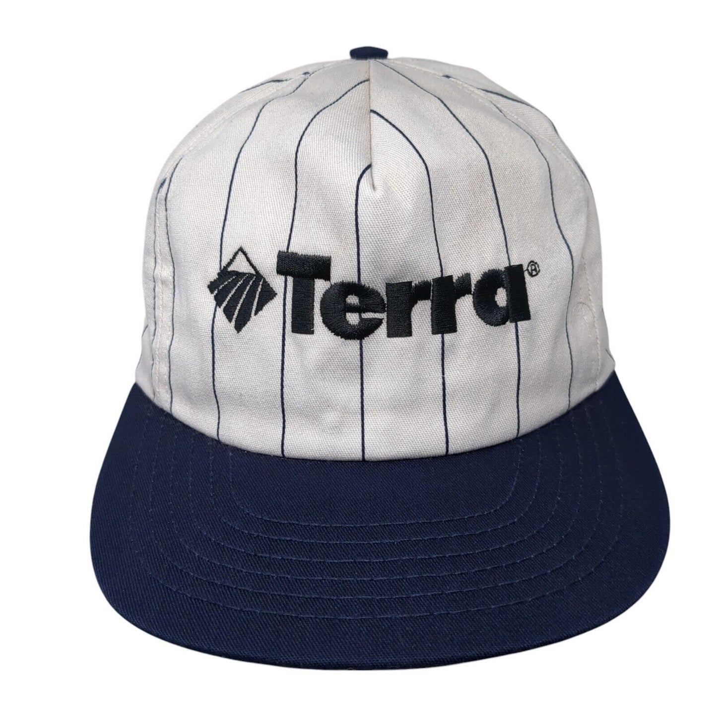 Terra Snapback Hat Multi OSFA Adjustable Striped Embroidered Vent Holes
