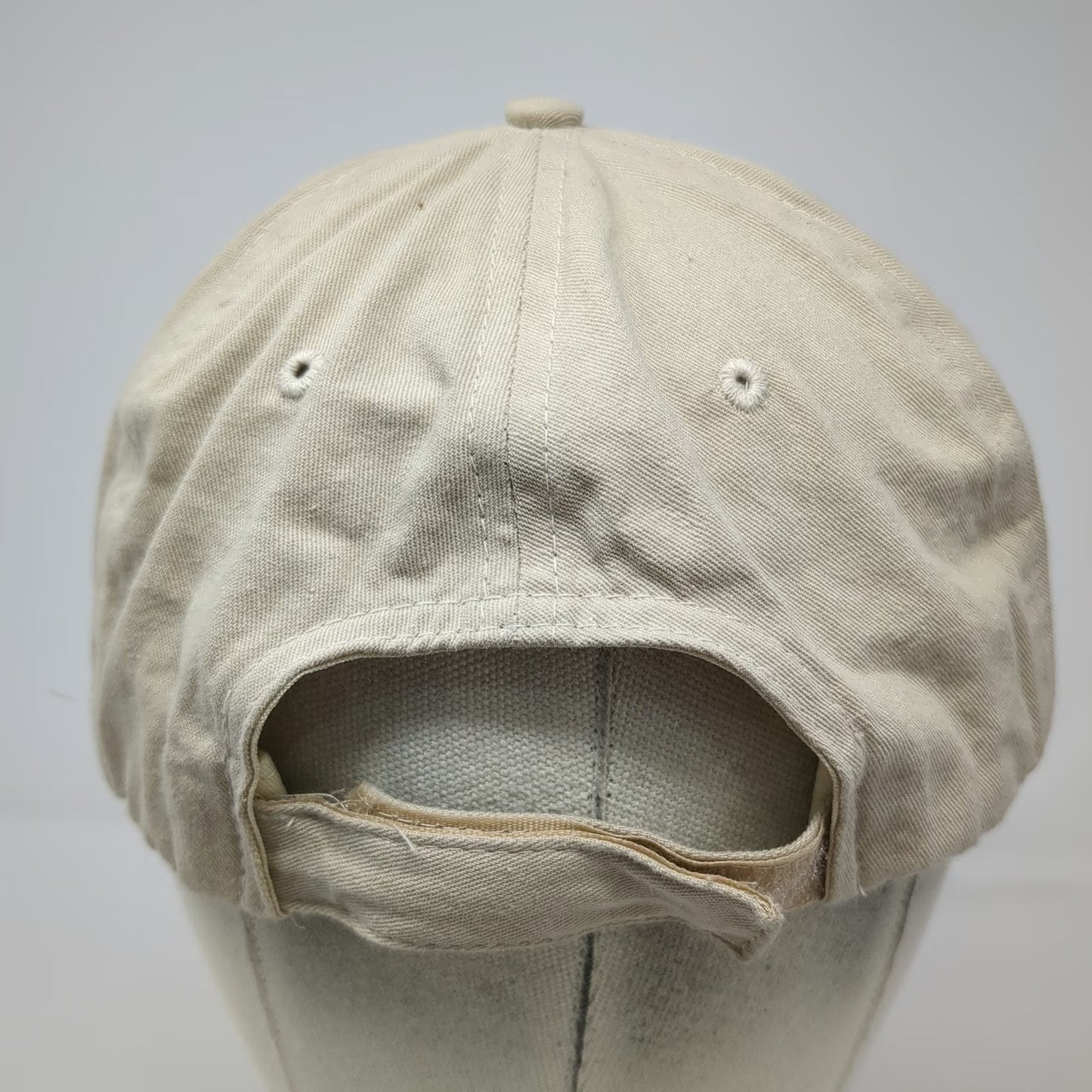 Hit 5 Panel Beige One Size Hat Federal Credit Union Embroidered Strapback