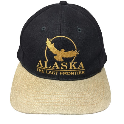 Triangle Headwear Alaska The Last Frontier Black Baseball Cap One Size Wool Hat