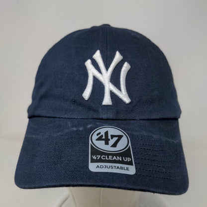 '47 Brand Men's Slideback Hat Blue OSFA Embroidered New York Yankees Logo Cotton