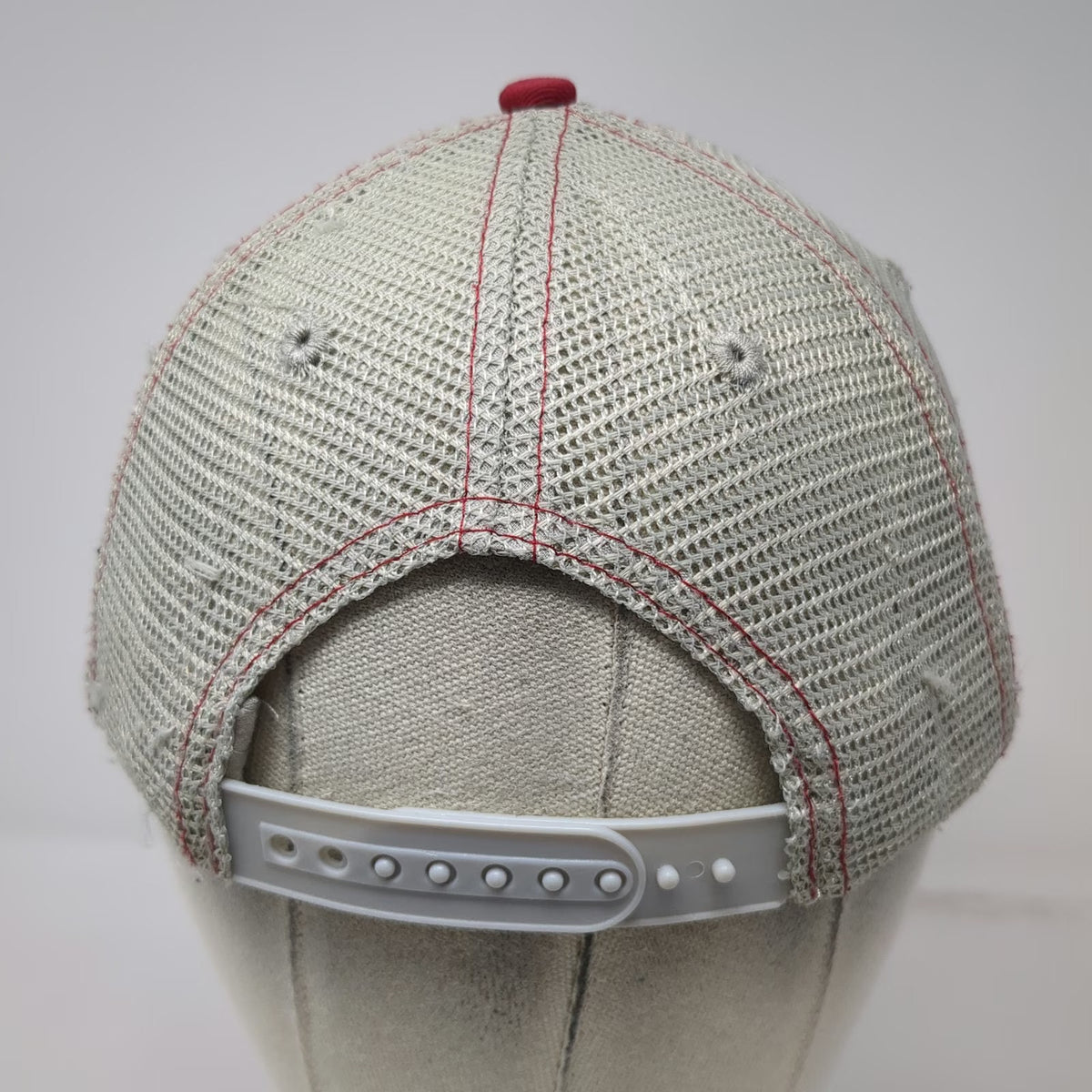 Wendy's Trucker Hat Red One Size Dave Thomas Foundation Patch Mesh Snapback