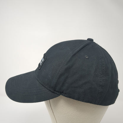 Icon Park Strapback Baseball Cap Black One Size Adjustable Embroidered 6 Panel