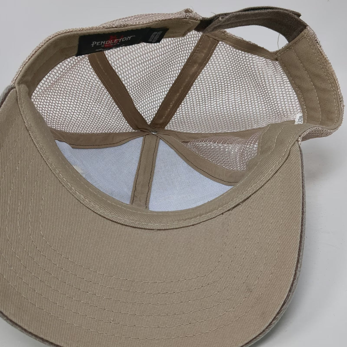 Pendleton Whisky Baseball Cap Brown One Size Bucking Bronco Let'er Buck Hat