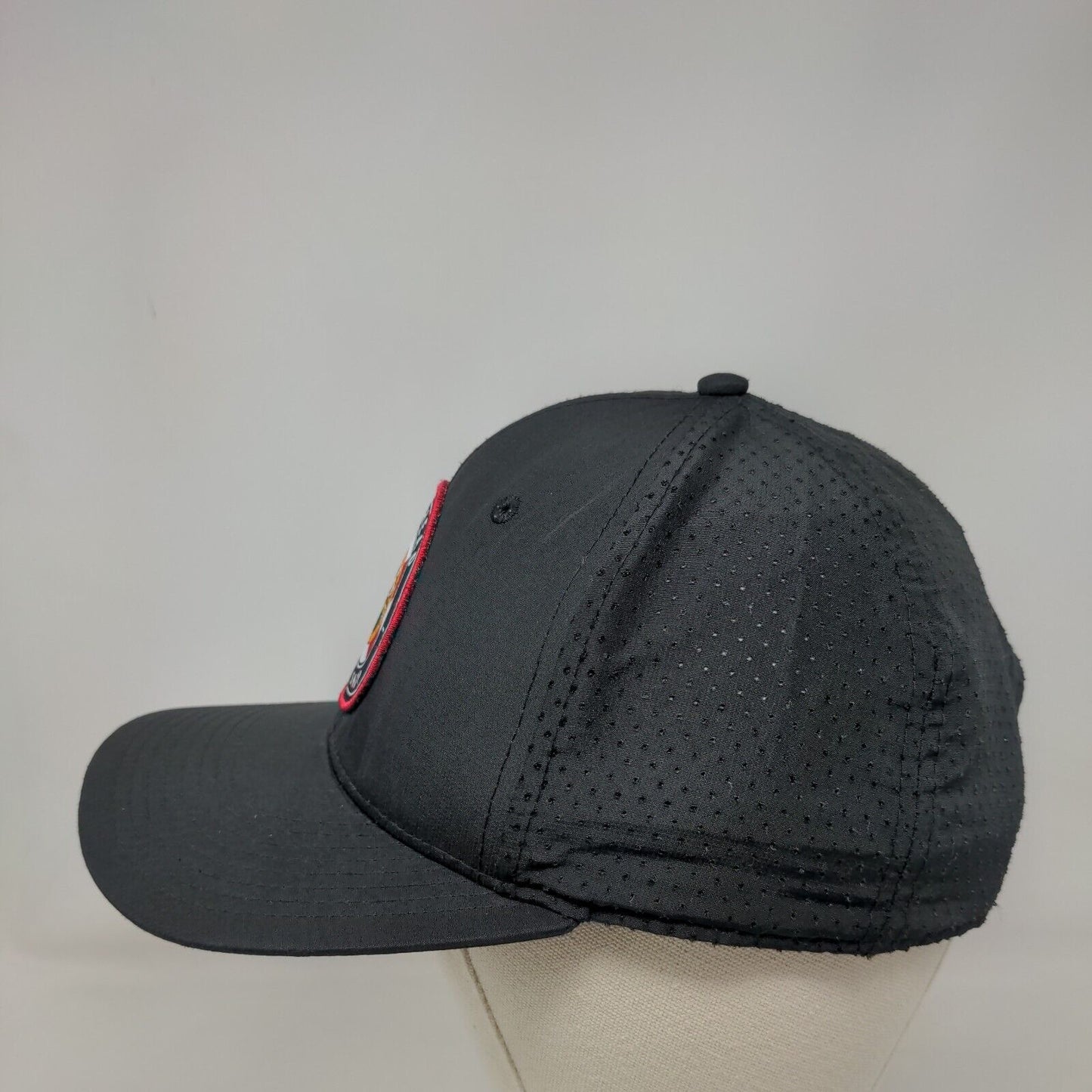Overhead Surf Shop Snapback Hat Black One Size Adjustable Embroidered Pukka