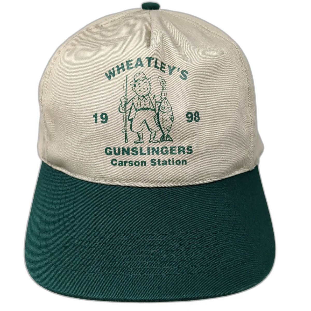 Otto 5 Panel Beige Green One Size Wheatleys Gunslingers Carson Station 1998 Hat