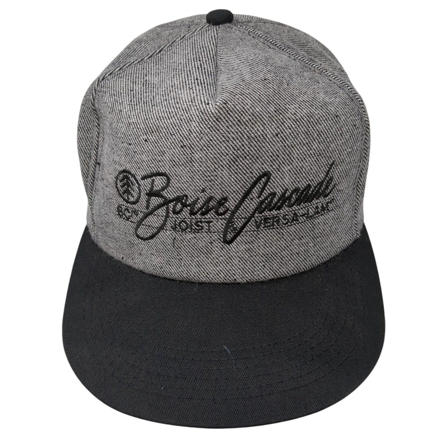 Boise Cascade BCI Hoise Cascade Versa-Lam Strapback Hat Gray One Size Adjustable