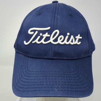 Titleist Baseball Cap Blue White One Size Conner Strong Cotton Slideback Hat
