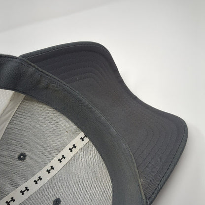 Under Armour Golf Fitted Mesh Back Hat Gray M/L Colorblock Embroidered