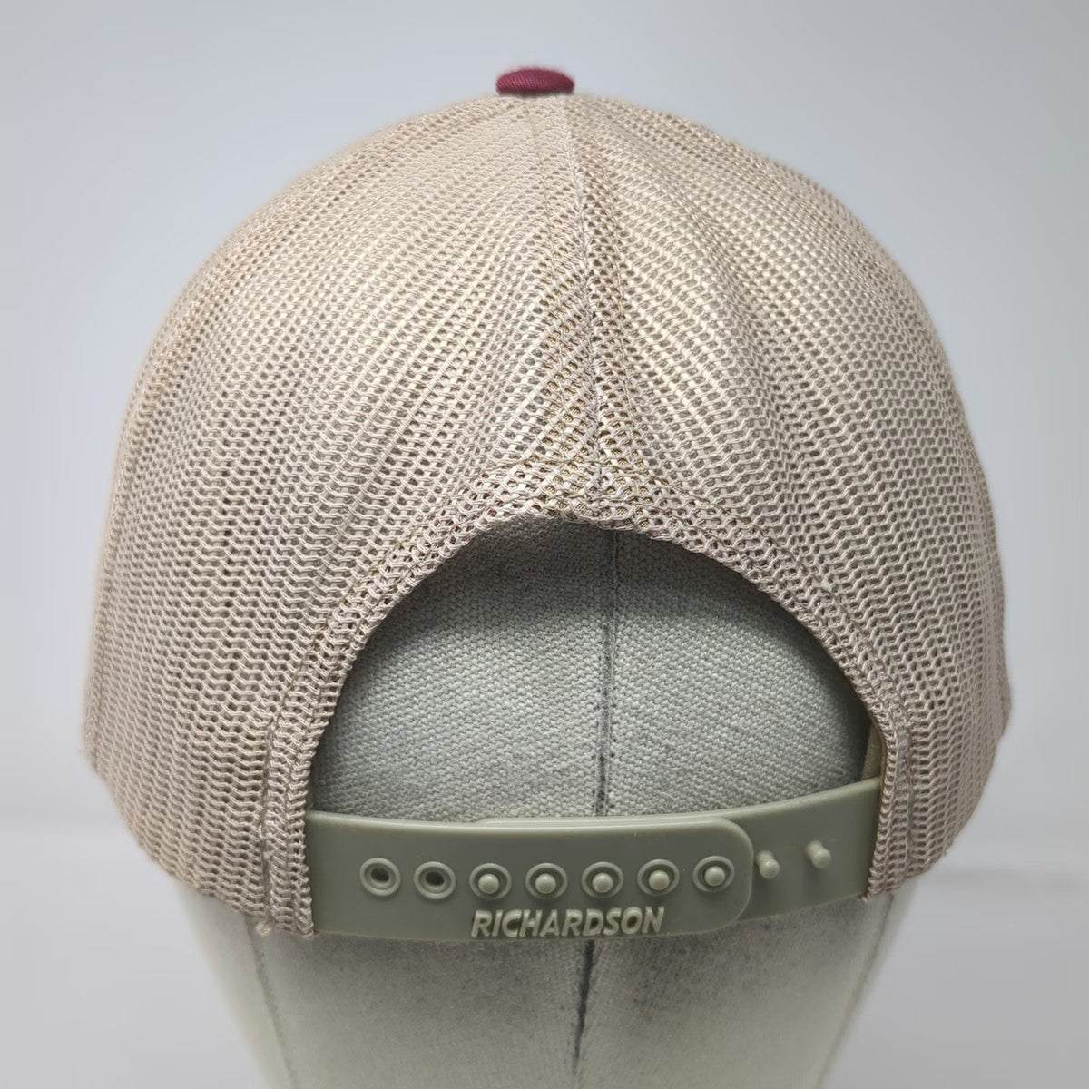 Richardson Trucker Hat Red OSFM Mesh Snapback Sandy McLeod Memorial Golf Idaho