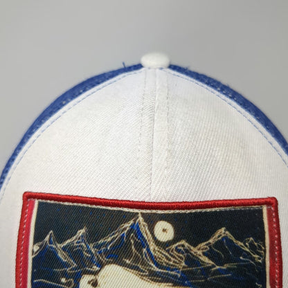 Art 4 All Abby Paffrath Bison Patch Blue One Size Trucker Hat Snapback Mesh Back