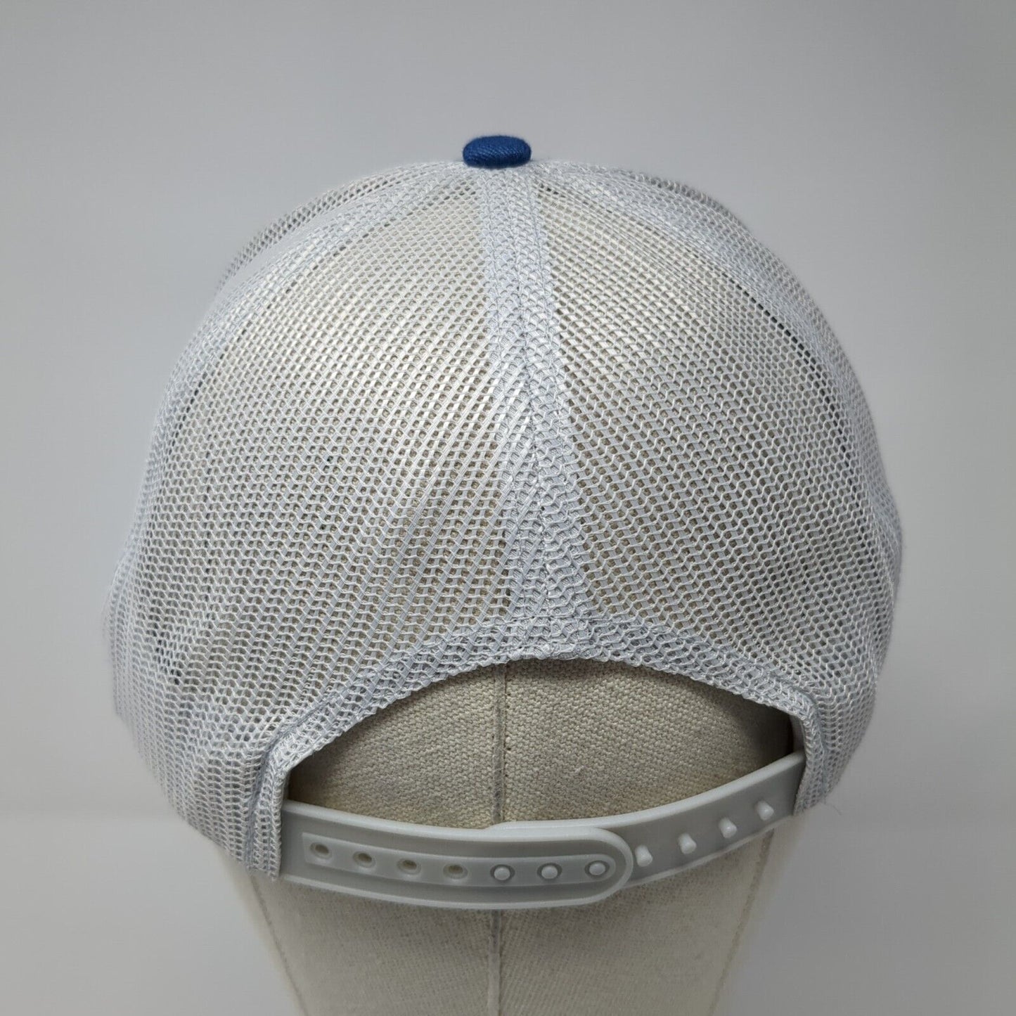 Letter W Snapback Trucker Hat Blue OS Adjustable Mesh Back Port Authority