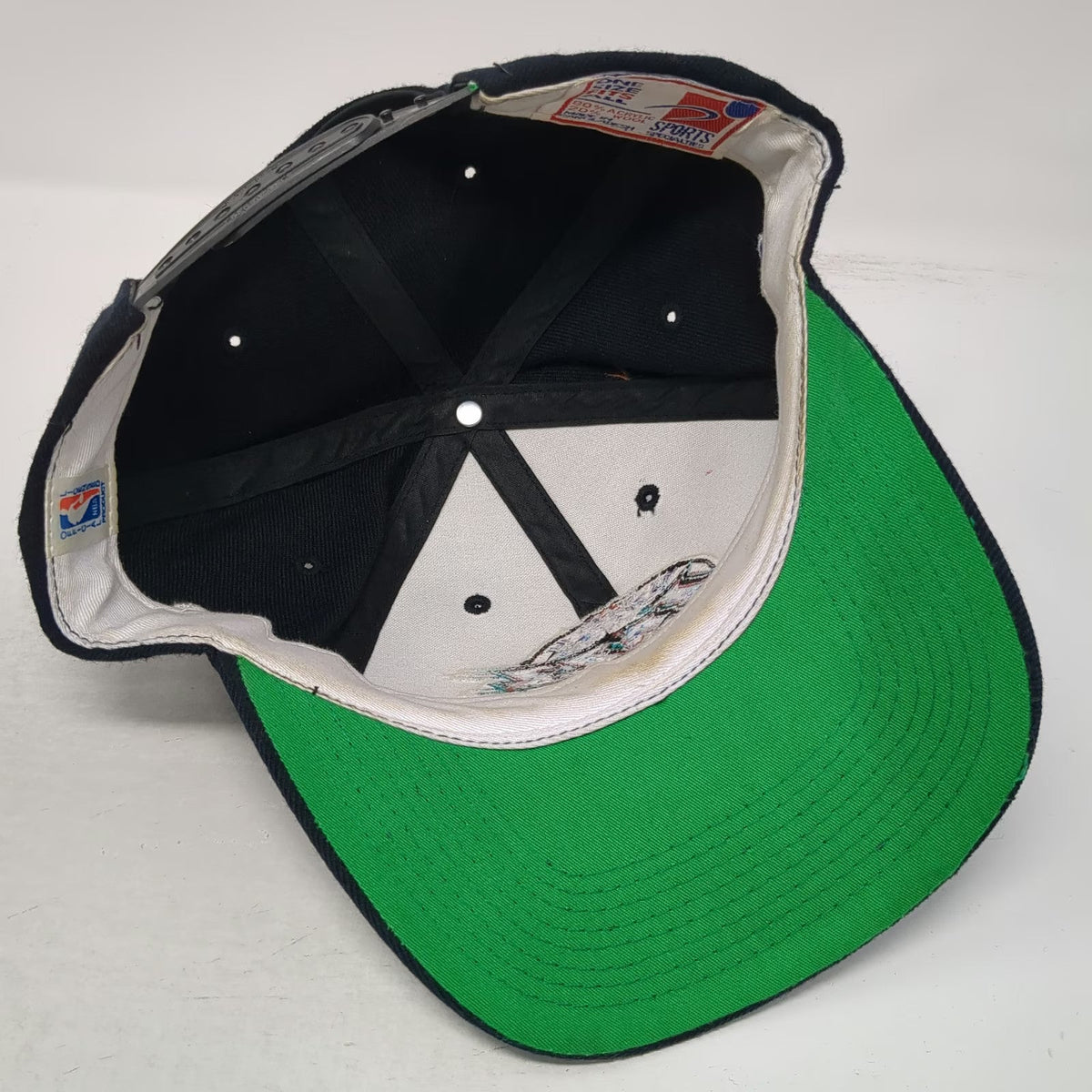Utah Jazz NBA Sports Specialties Snapback Black Green Underbrim Hat Vintage