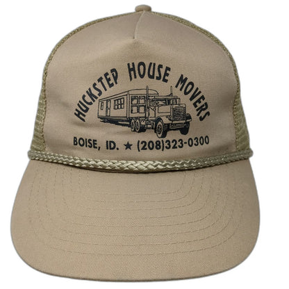 Nissun Cap Trucker Hat Beige One Size Huckstep House Movers Boise Idaho Rope