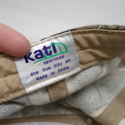 Kati Graybar Camo Baseball Cap Green One Size Slideback Buckle Embroidery Hat