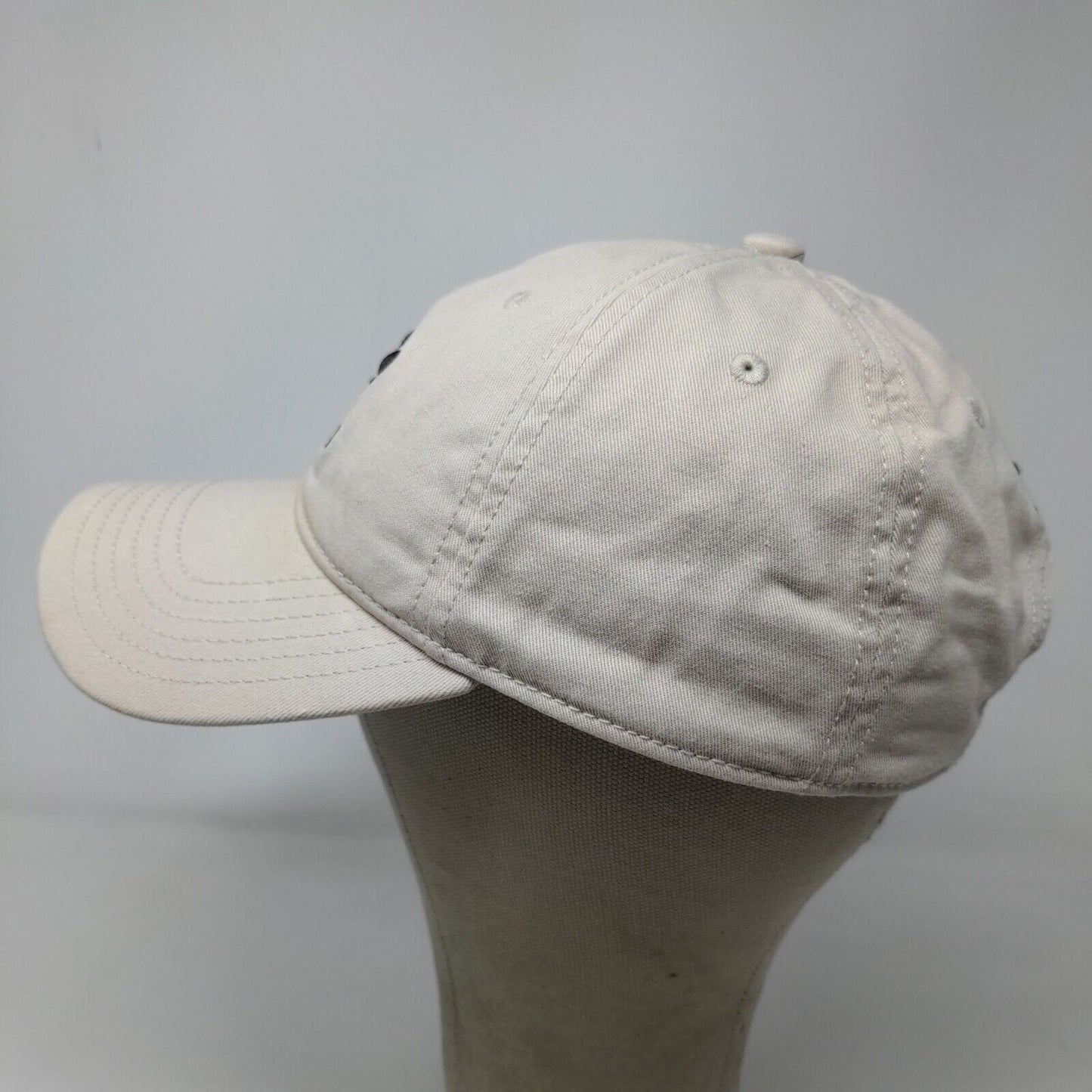 Adidas Men's Slideback Hat Tan OSFM Embroidered Trefoil Logo Cotton