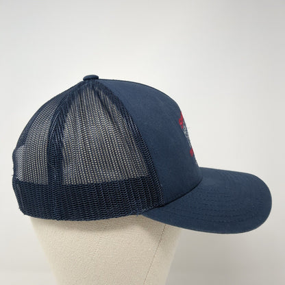 Santa Barbara County Snapback Trucker Hat Blue One Size Mesh Back Yupoong