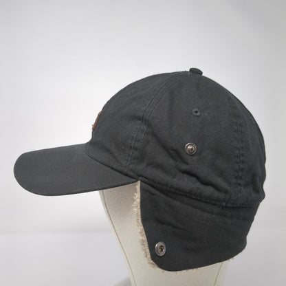 Levi's Leather Patch Fitted Trapper Hat Black S/M Ear Flap Sherpa