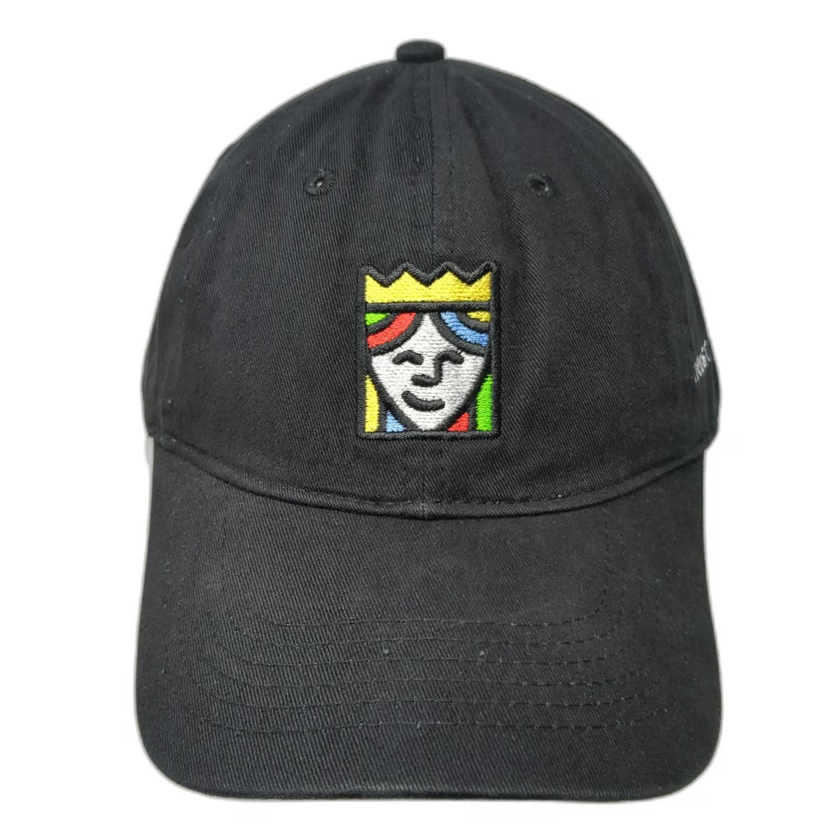 Queensboro Baseball Cap Black One Size Trust The Queen Logo Slideback Hat