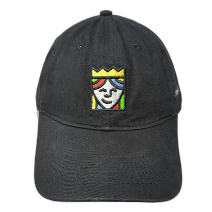 Queensboro Baseball Cap Black One Size Trust The Queen Logo Slideback Hat
