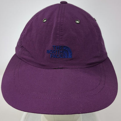 The North Face Baseball Cap Purple Supplex Nylon Slideback Hiking Hat Vintage