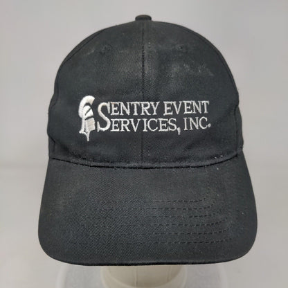 Sentry Event Services Inc Slideback Hat Black One Size Embroidered Big X