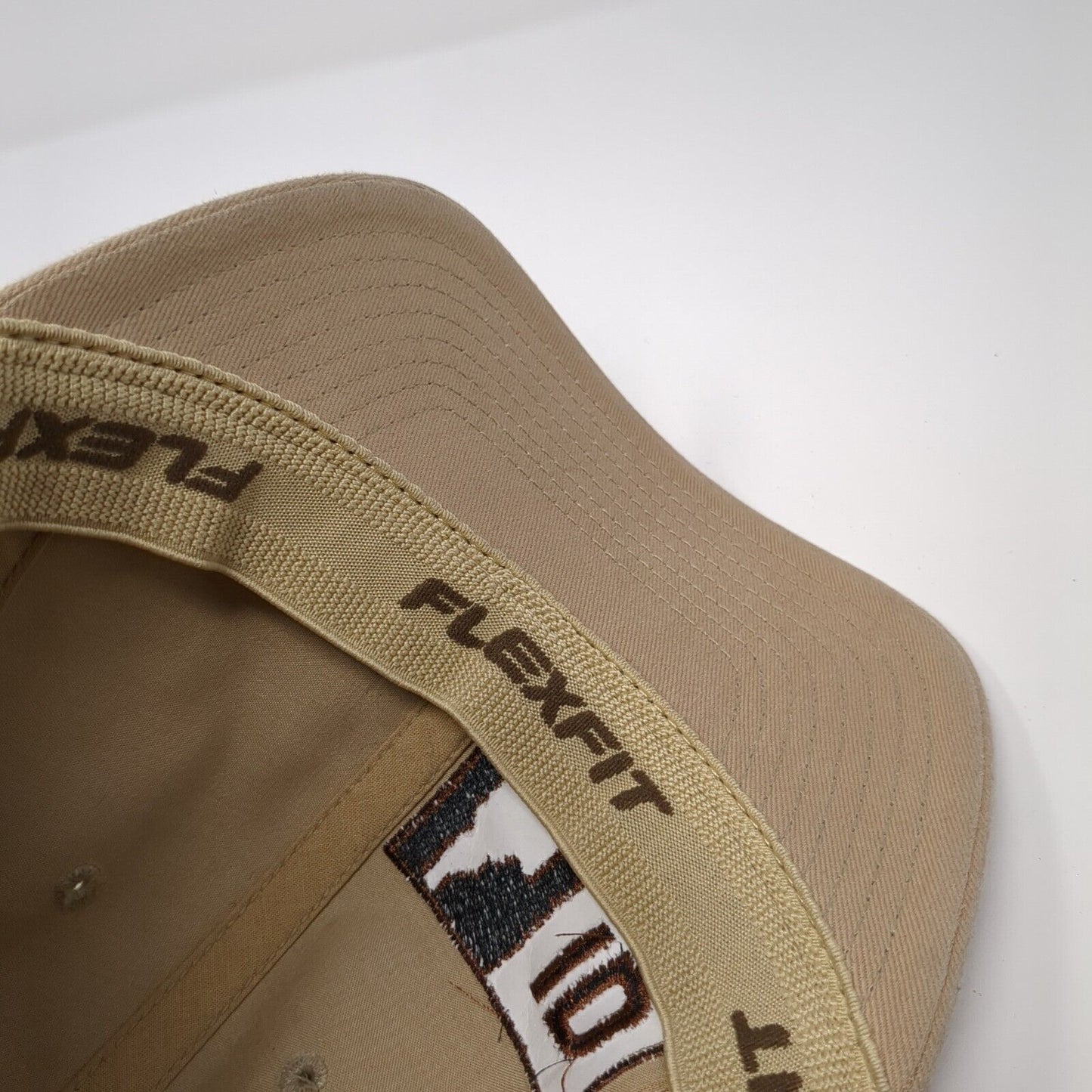 Idaho Fitted Hat Tan XL-XXL Solid Embroidered Stretch Flexfit Yupoong