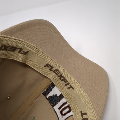 Idaho Fitted Hat Tan XL-XXL Solid Embroidered Stretch Flexfit Yupoong