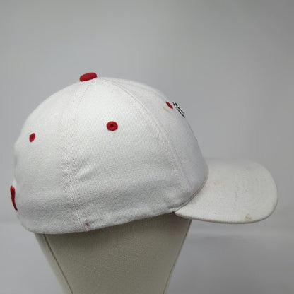 Wisconsin Badgers NCAA Zephyr Cap White L Stretch Fit Bucky Badger Mascot Logo