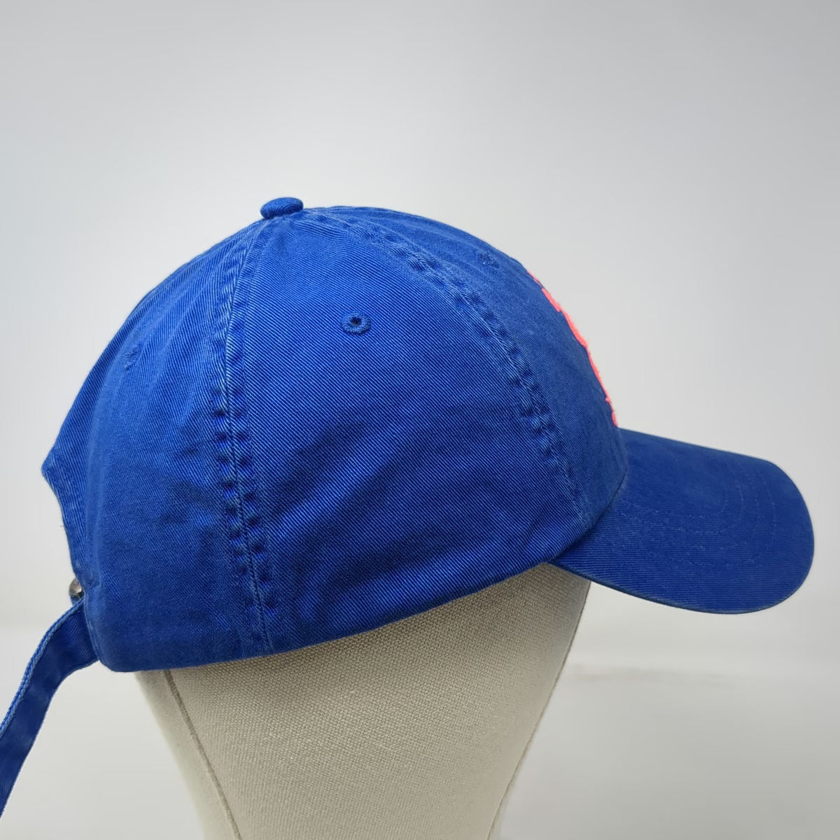 Polo Ralph Lauren Baseball Cap Blue Pink One Size Monogram Crossed Mallets Hat