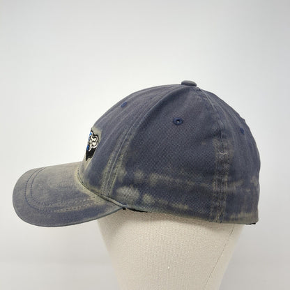 Fox Racing Inc Fitted Hat Blue Medium Flexfit Embroidered Vented Holes 6 Panel